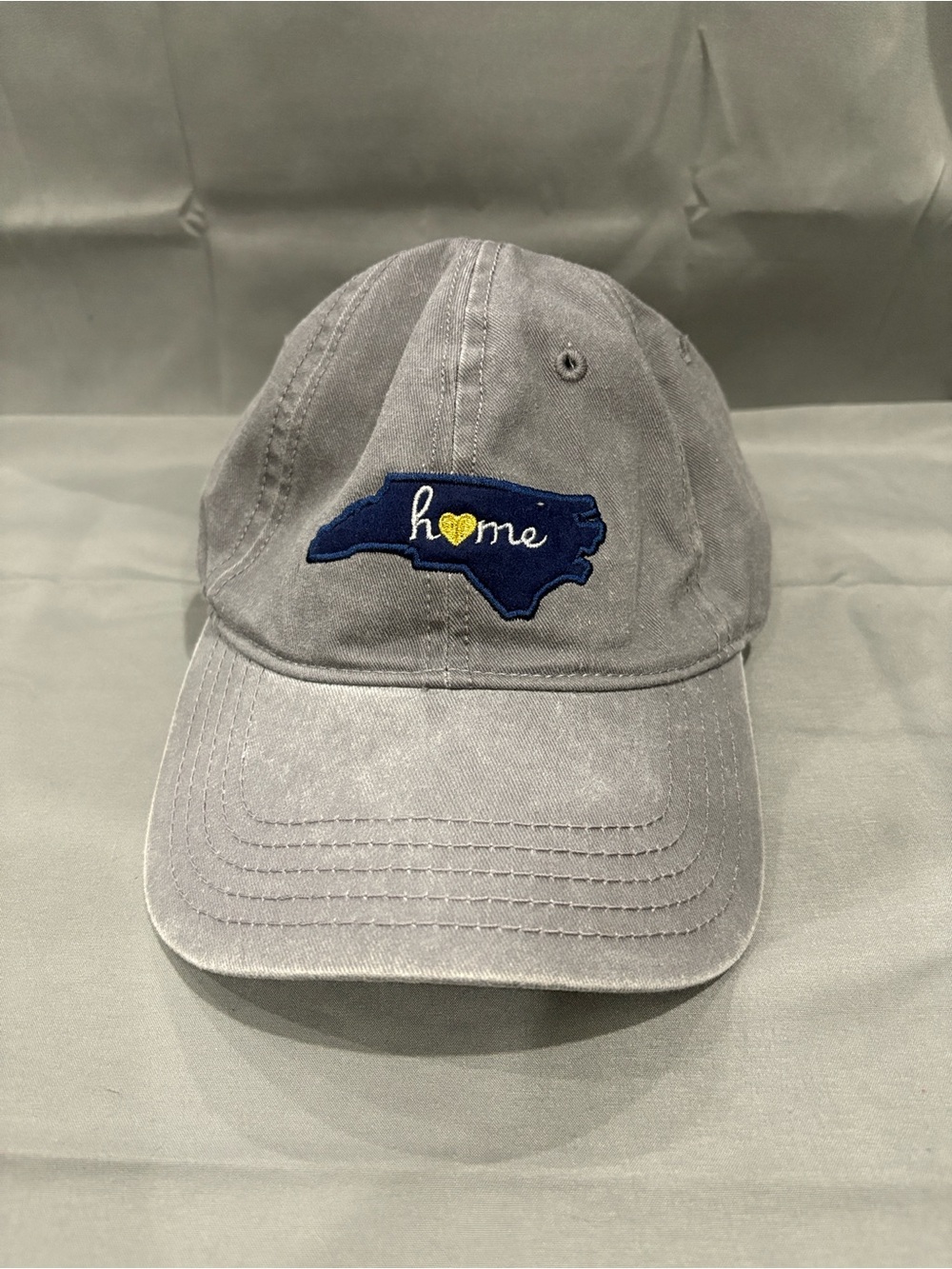 Baseball Hat North Carolina HOME FREE Adjustable w Blue State Patch